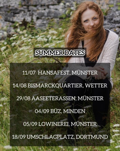 I’m back with some live dates 🎶
Ich freu mich schon sehr live zu spielen - diesen Sommer dann auch endlich mal wieder in der Heimat ♥️
11/07 @hansafest.ms Münster - Flohmarkt Bühne Papenburger Straße 2 im Innenhof
14/08 @bismarckquartier_ev Wetter (Ruhr)
29/08 NRWTag 2026 Aaseeterassen Münster - Wohnzimmerliebe von @womuka auf der Klimastadtmeile
04/09 @buezminden Minden - Vernissage Symbiose von @josigraphy & @shalypoetry
05/09 @lowinerei Münster
18/09 @umschlagplatz Containerbar Dortmund
Ich hoffe, wir sehen uns 🫶🏻
📸 @guna.ludborza ✨
#livemusik #konzert #singersongwriter #münster #dortmund